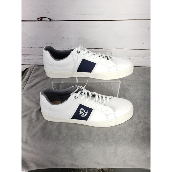 Chaps Hodge Ross Sneakers Shoes Cream White Navy Mens Size 10.5 10 1/2 - Picture 10 of 11